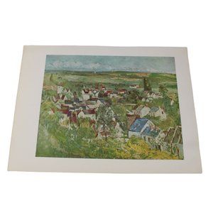 Paul Cezanne View of Auvers Print Vintage 53831